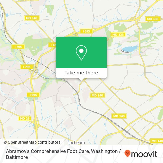 Abramov's Comprehensive Foot Care, 114 Slade Ave map