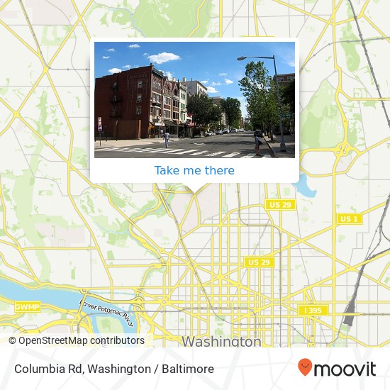 Columbia Rd, Washington, DC 20009 map