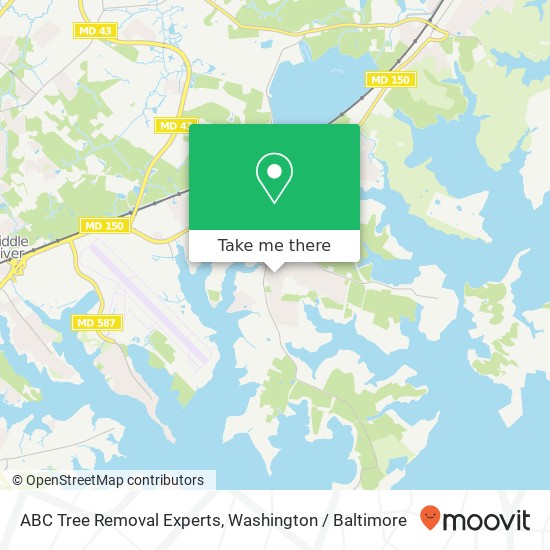 ABC Tree Removal Experts, 3724 White Pine Rd map