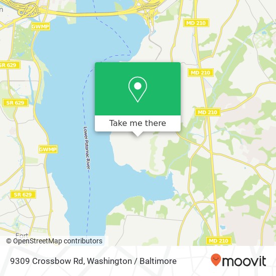 9309 Crossbow Rd, Fort Washington, MD 20744 map