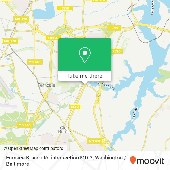 Furnace Branch Rd intersection MD-2, Glen Burnie, MD 21061 map