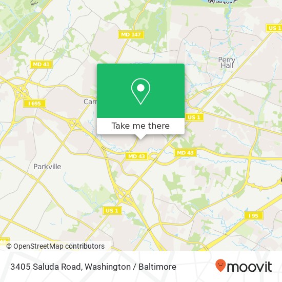 3405 Saluda Road, 3405 Saluda Rd, Nottingham, MD 21236, USA map