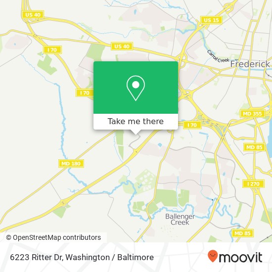 6223 Ritter Dr, Frederick, MD 21703 map