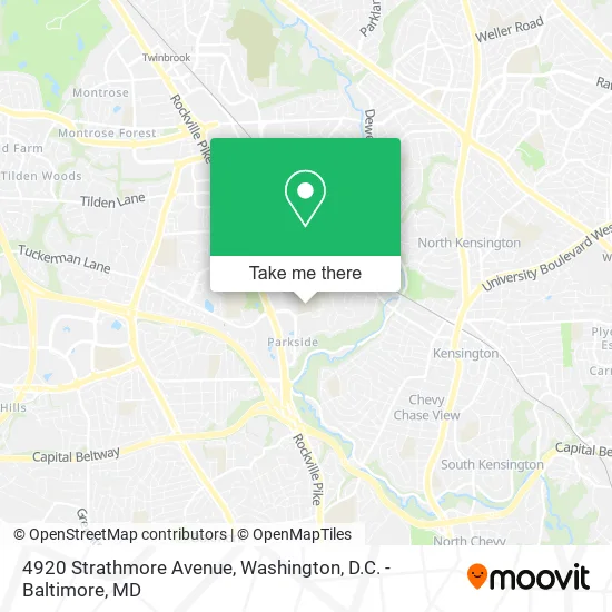 4920 Strathmore Avenue map