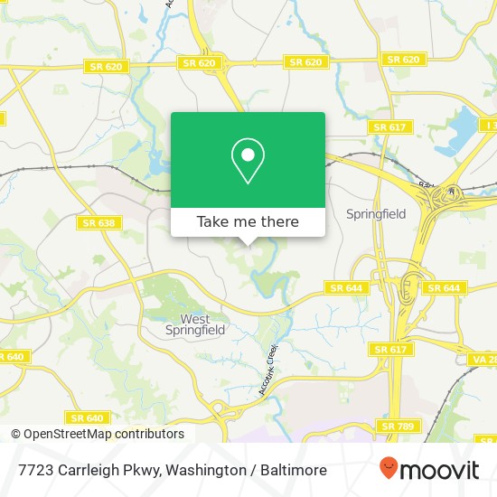 7723 Carrleigh Pkwy, Springfield, VA 22152 map