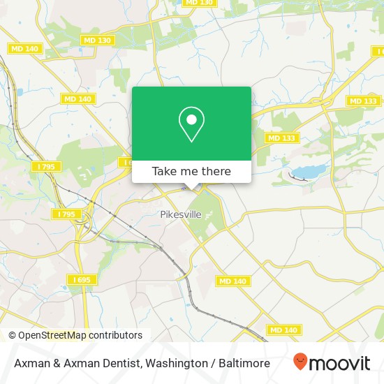 Mapa de Axman & Axman Dentist, 3635 Old Court Rd