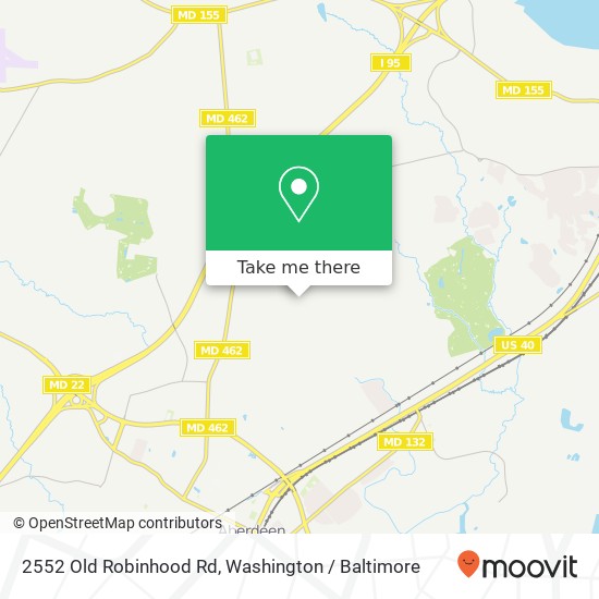 Mapa de 2552 Old Robinhood Rd, Havre de Grace, MD 21078