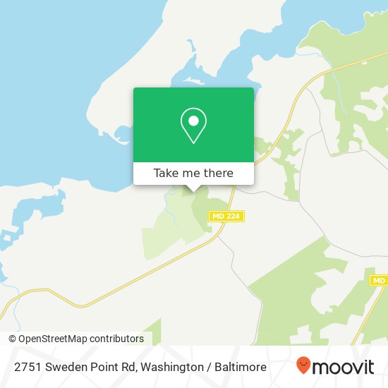 Mapa de 2751 Sweden Point Rd, Marbury, MD 20658