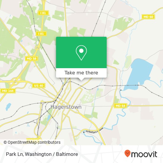 Park Ln, Hagerstown, MD 21742 map