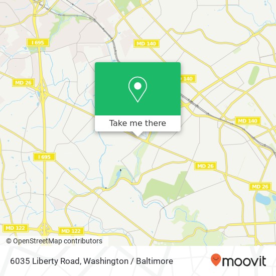 6035 Liberty Road, 6035 Liberty Rd, Gwynn Oak, MD 21207, USA map