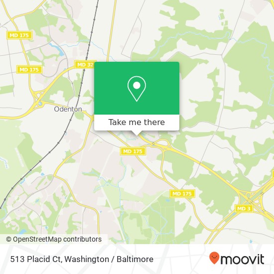 513 Placid Ct, Odenton, MD 21113 map