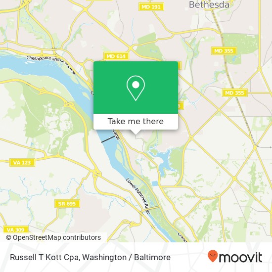 Mapa de Russell T Kott Cpa, 4701 Sangamore Rd