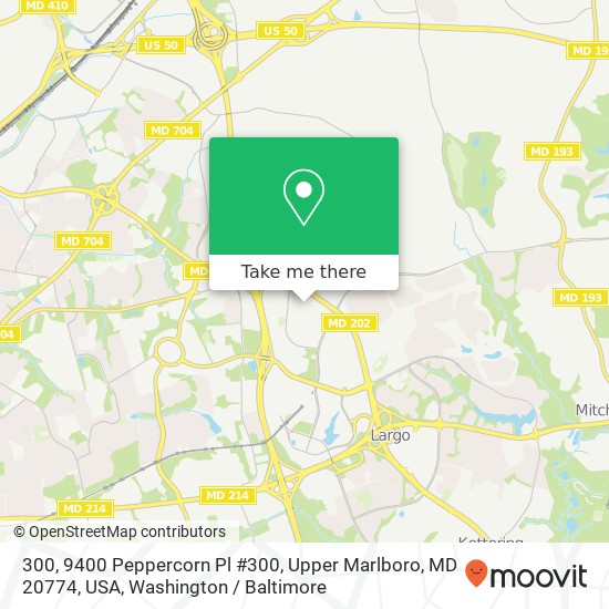 300, 9400 Peppercorn Pl #300, Upper Marlboro, MD 20774, USA map