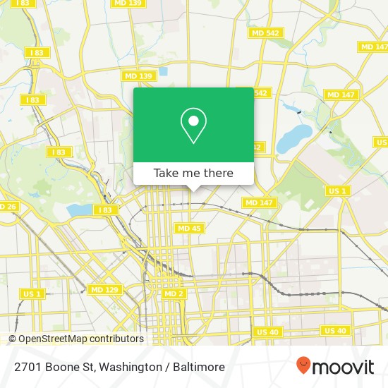 2701 Boone St, Baltimore, MD 21218 map