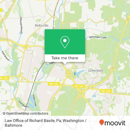 Mapa de Law Office of Richard Basile, Pa, 6305 Ivy Ln