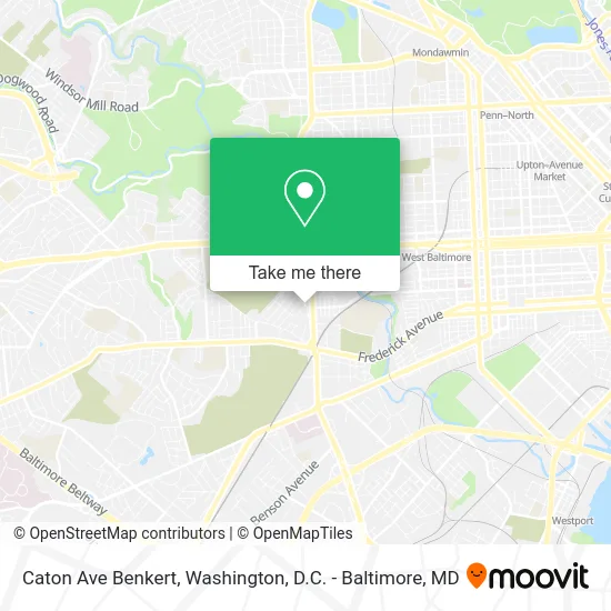 Caton Ave Benkert map