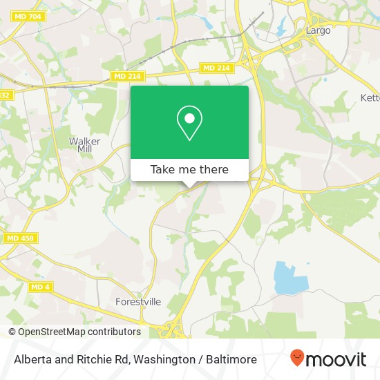 Alberta and Ritchie Rd, District Heights, MD 20747 map
