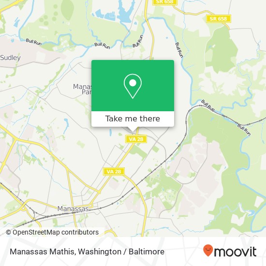 Mapa de Manassas Mathis, Manassas, VA 20110