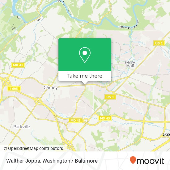 Mapa de Walther Joppa, Parkville, MD 21234