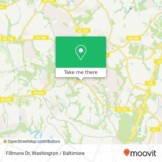 Fillmore Dr, Woodbridge, VA 22193 map