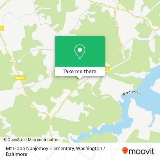 Mapa de Mt Hope Nanjemoy Elementary, 9275 Ironsides Rd