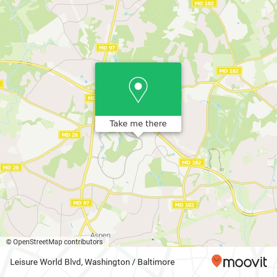 Leisure World Blvd, Silver Spring, MD 20906 map