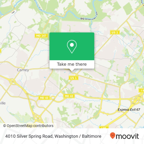 4010 Silver Spring Road, 4010 Silver Spring Rd, Nottingham, MD 21236, USA map