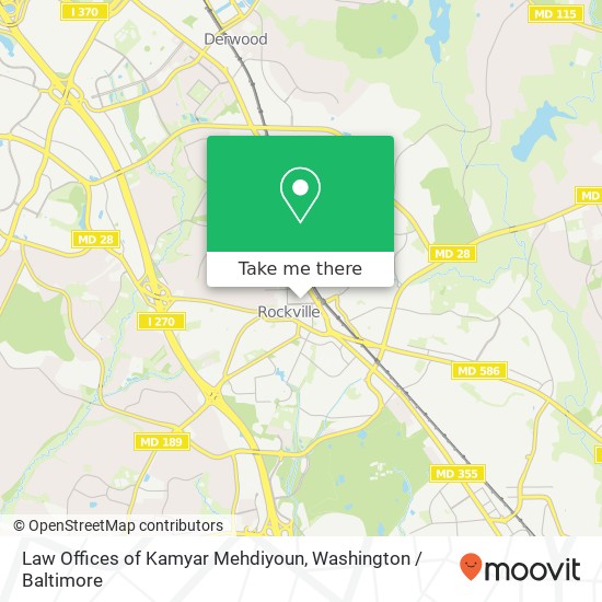 Mapa de Law Offices of Kamyar Mehdiyoun, 38 Maryland Ave
