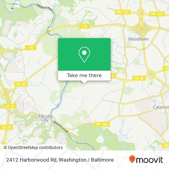 2412 Harborwood Rd, Catonsville, MD 21228 map