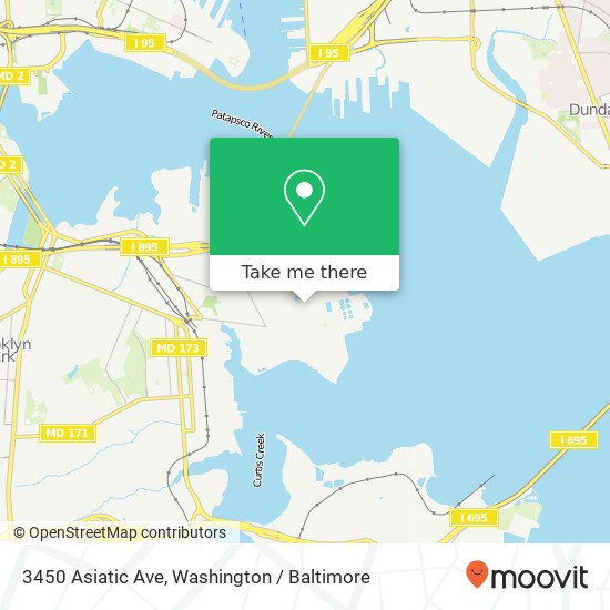 3450 Asiatic Ave, Curtis Bay, MD 21226 map
