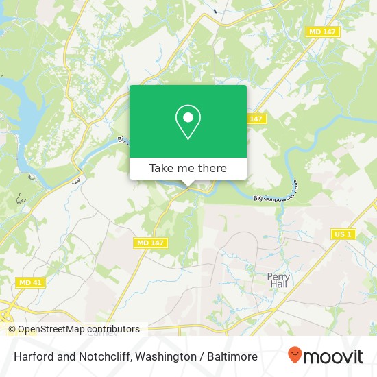 Mapa de Harford and Notchcliff, Glen Arm, MD 21057