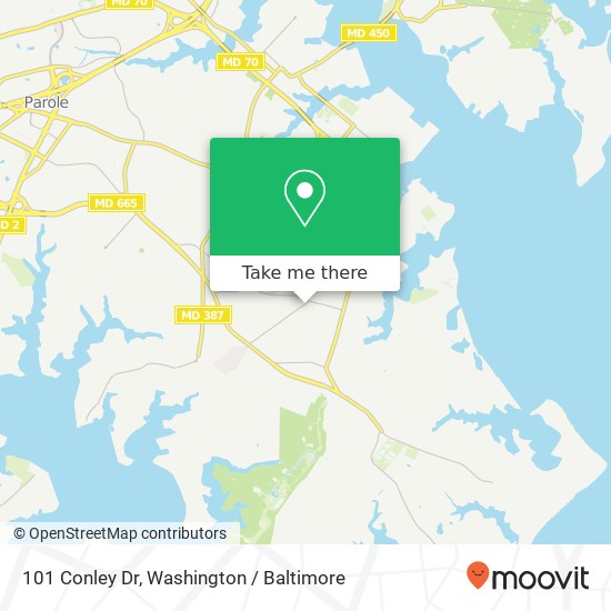 101 Conley Dr, Annapolis, MD 21403 map