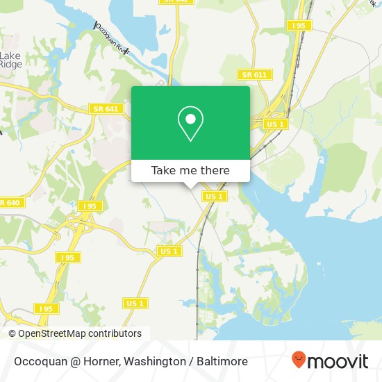 Mapa de Occoquan @ Horner, Woodbridge, VA 22191