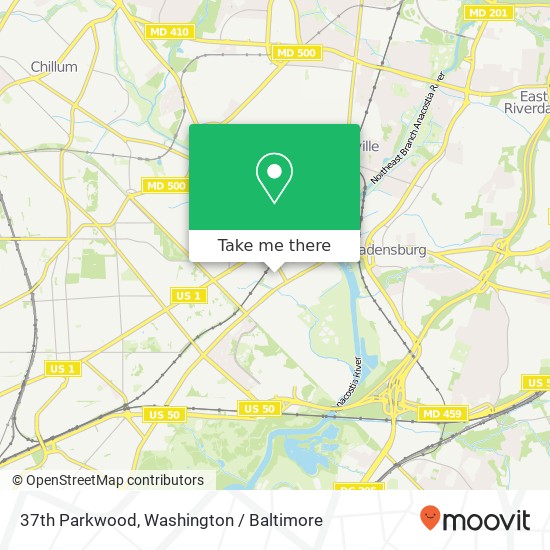 37th Parkwood, Brentwood, MD 20722 map