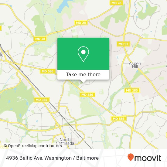 4936 Baltic Ave, Rockville, MD 20853 map