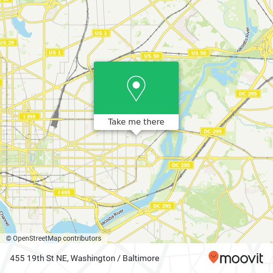 455 19th St NE, Washington, DC 20002 map