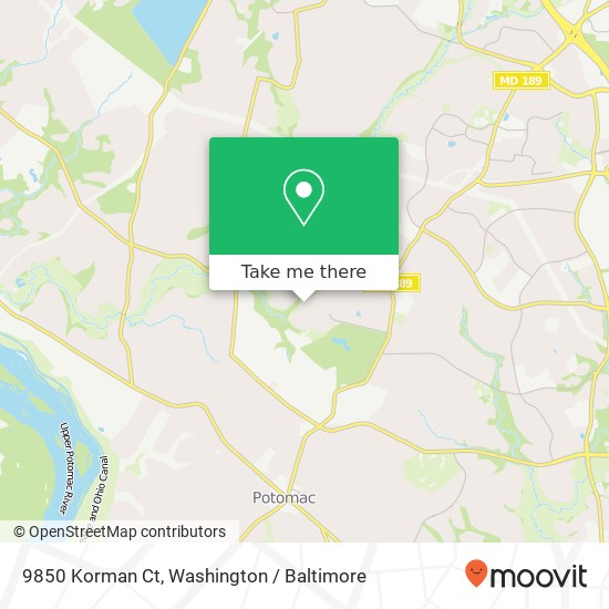 9850 Korman Ct, Potomac, MD 20854 map