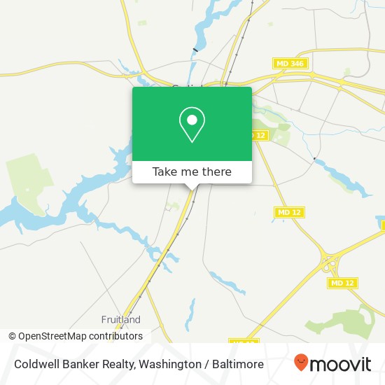 Mapa de Coldwell Banker Realty, 1131 S Salisbury Blvd