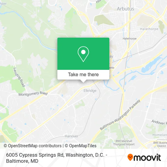 6005 Cypress Springs Rd map