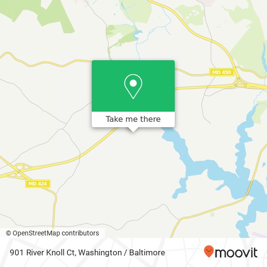 901 River Knoll Ct, Davidsonville, MD 21035 map