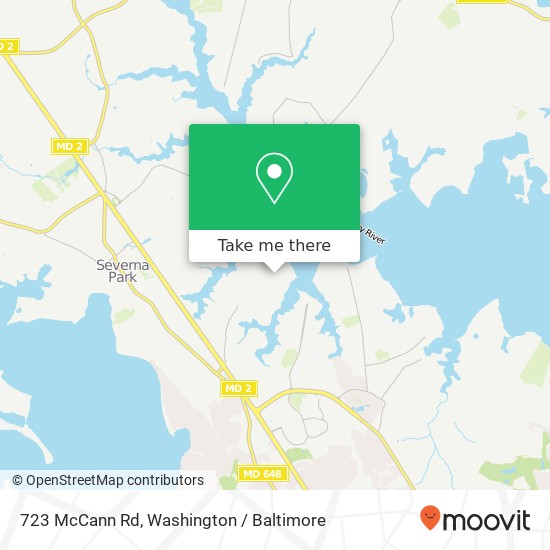 Mapa de 723 McCann Rd, Severna Park, MD 21146