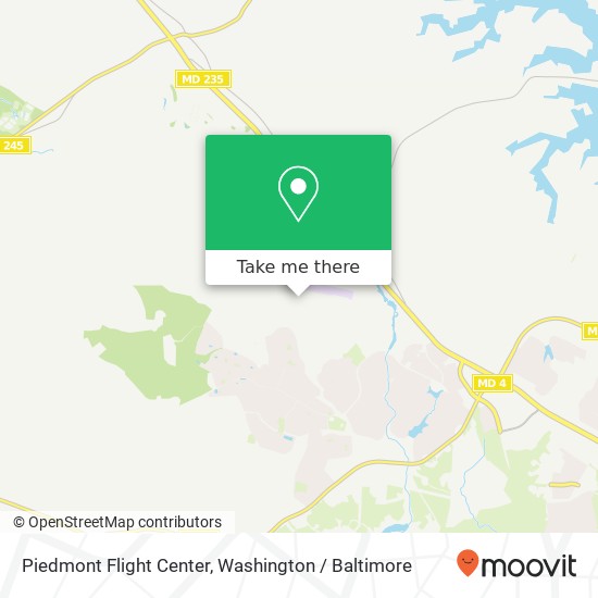 Piedmont Flight Center map