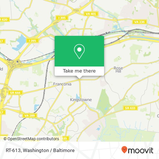 RT-613, Alexandria, VA 22310 map