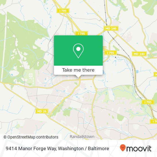 9414 Manor Forge Way, Owings Mills, MD 21117 map