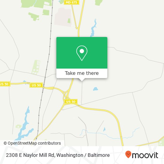 Mapa de 2308 E Naylor Mill Rd, Salisbury, MD 21804