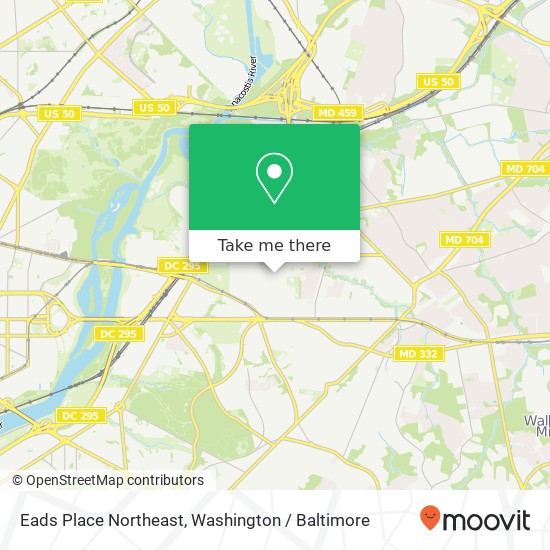 Mapa de Eads Place Northeast, Eads Pl NE, Washington, DC 20019, USA