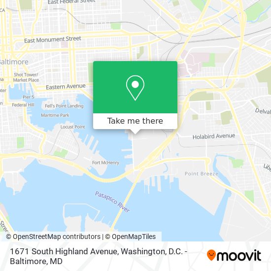 Mapa de 1671 South Highland Avenue