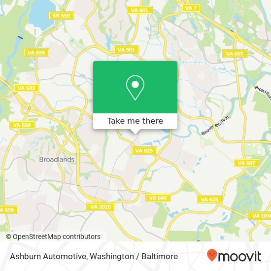 Mapa de Ashburn Automotive, 43781 Parkhurst Plz