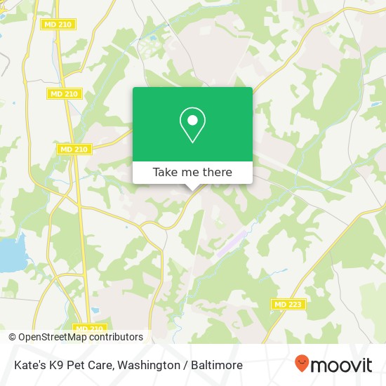 Kate's K9 Pet Care, 2505 Friendship Heights Dr map