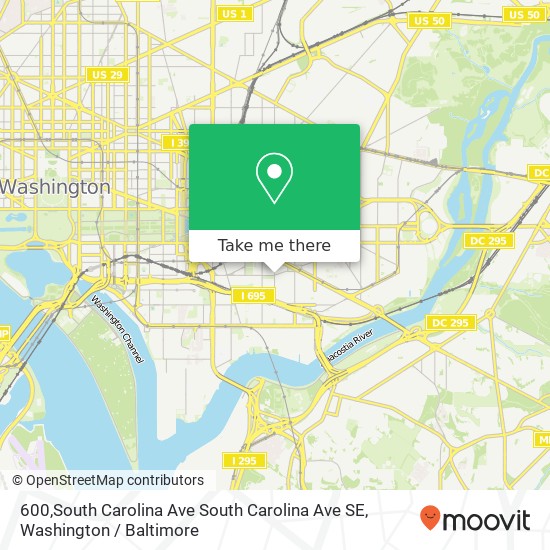 600,South Carolina Ave South Carolina Ave SE, Washington, DC 20003 map